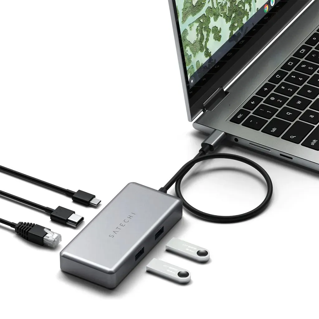 Satechi USB-C moniliit&auml;nt&auml; Chromebookille