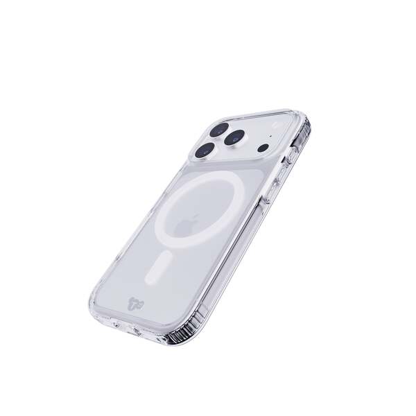Tech21 Evo Clear MagSafe fodral f&ouml;r iPhone 17 Pro, transparent