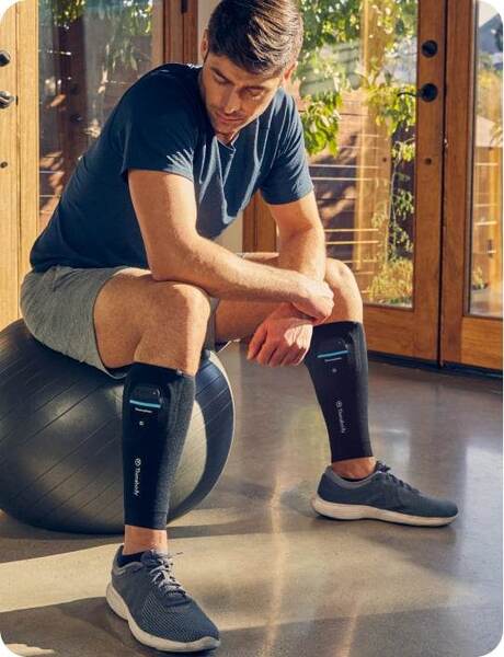 Therabody RecoveryPulse Calf kompressions- och vibrations&auml;rm f&ouml;r vad - XL