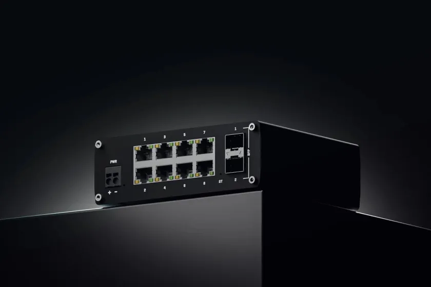 Teltonika TSW212 8-port - Administrerbar L2 Ethernet-switch, Svart