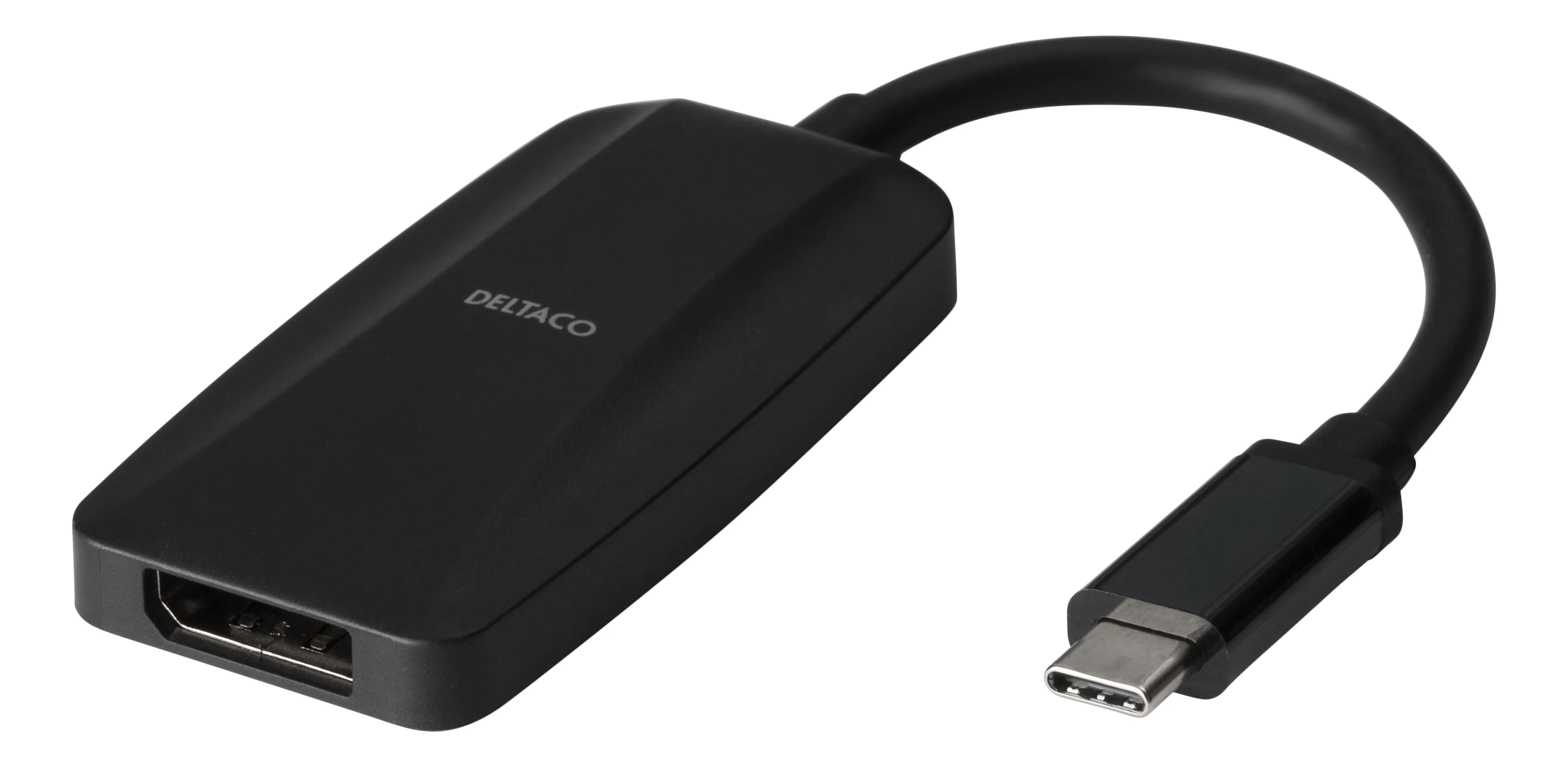 Deltaco USB-C - DisplayPort - adapter,  Black