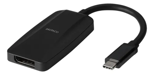 Deltaco USB-C - DisplayPort - adapter,  Black