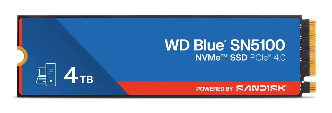 WD Blue SN5100 4TB M.2 PCIe 4.0 NVMe SSD