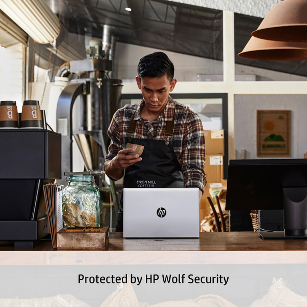HP ProBook 445 14 inch G9 14&quot; 5625U, 8 Gt, 256 Gt SSD, Win 10 Pro -kannettava, Hopea