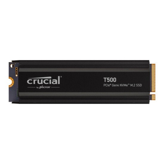 Crucial T500 Heatsink 1 TB M.2 PCIe 4.0 NVMe SSD
