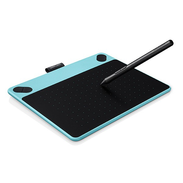 Wacom Intuos Comic Small - Digitoija - 21 x 13.5 cm - monikosketus - s&auml;hk&ouml;magneettinen - 4 painiketta - langallinen - USB - mintun sininen