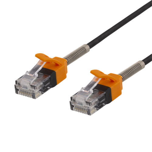 Deltaco Gaming Cat6a U/UTP -verkkokaapeli, 2 m, Musta