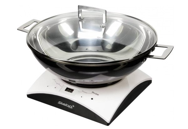 Steba IK 11 S Induction Hot Plate, 1000 Watt, White/Black