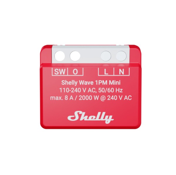 Shelly Wave 1PM Mini EU LR - smart relay switch