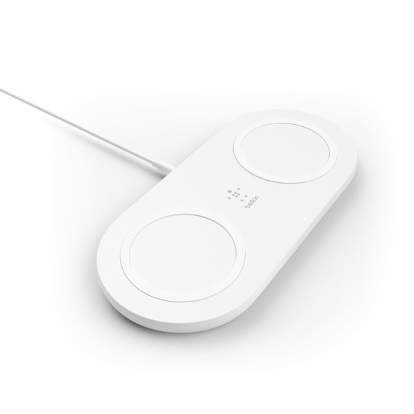 BOOST CHARGE Wireless Charging Dual Pads 15W, White