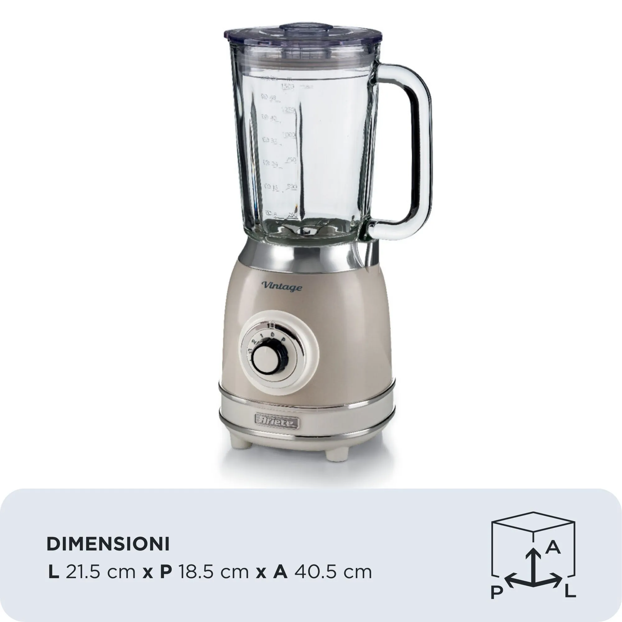 Ariete vintage - blender, cream, 1.5l