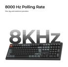 Keychron V6 Ultra 100% -langaton mekaaninen pelin&auml;pp&auml;imist&ouml;, Keychron Silk POM Brown, musta
