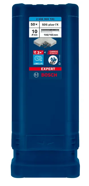 Bosch Expert SDS Plus-7X 10mm - drill, 50pcs