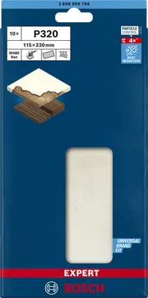 BOSCH Mesh structure sanding sheet M480 115x230 K32 10x - 2608900768 EXPERT RANGE