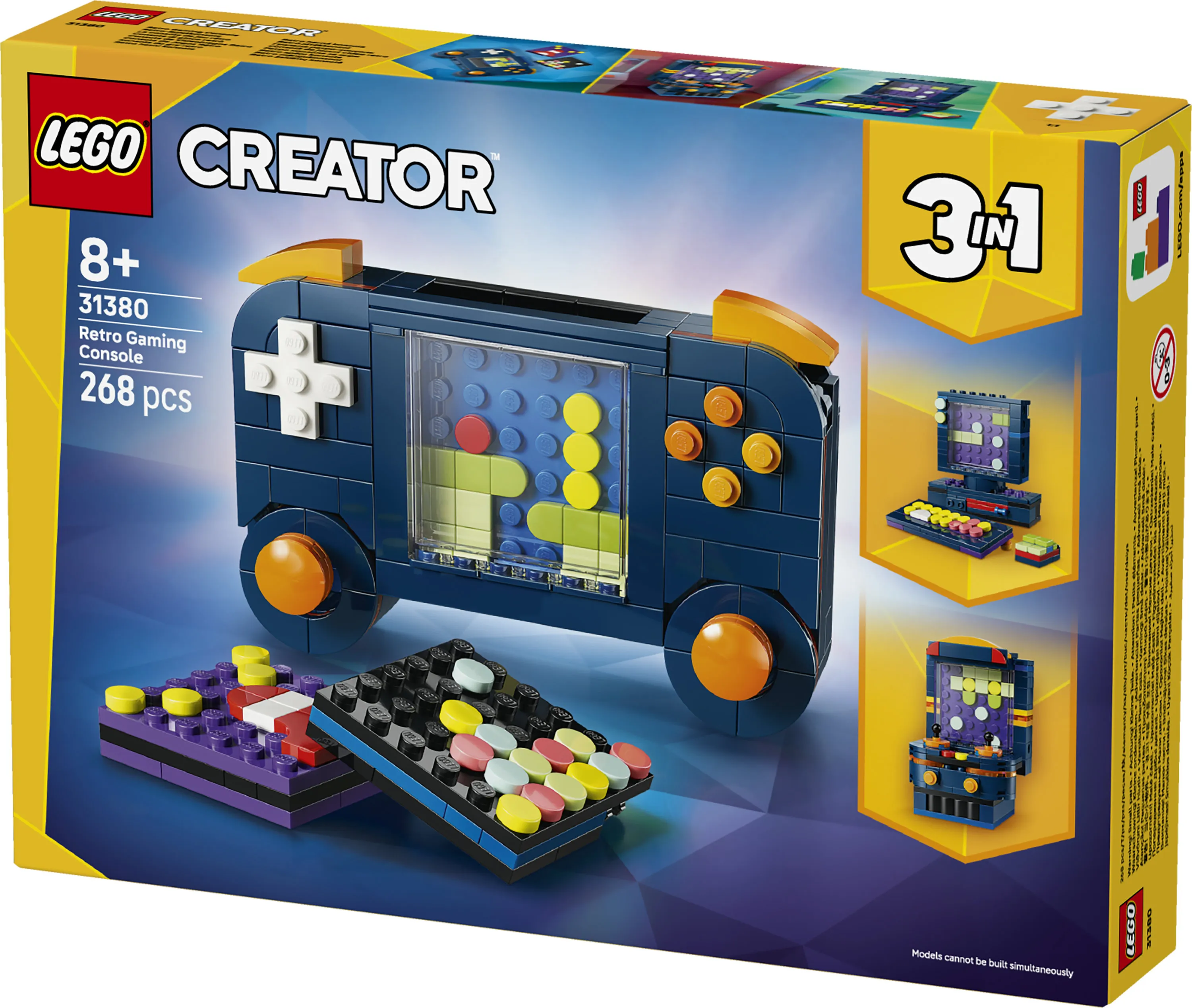 LEGO Creator 3-in-1 Retrotyylinen pelikonsoli 31380