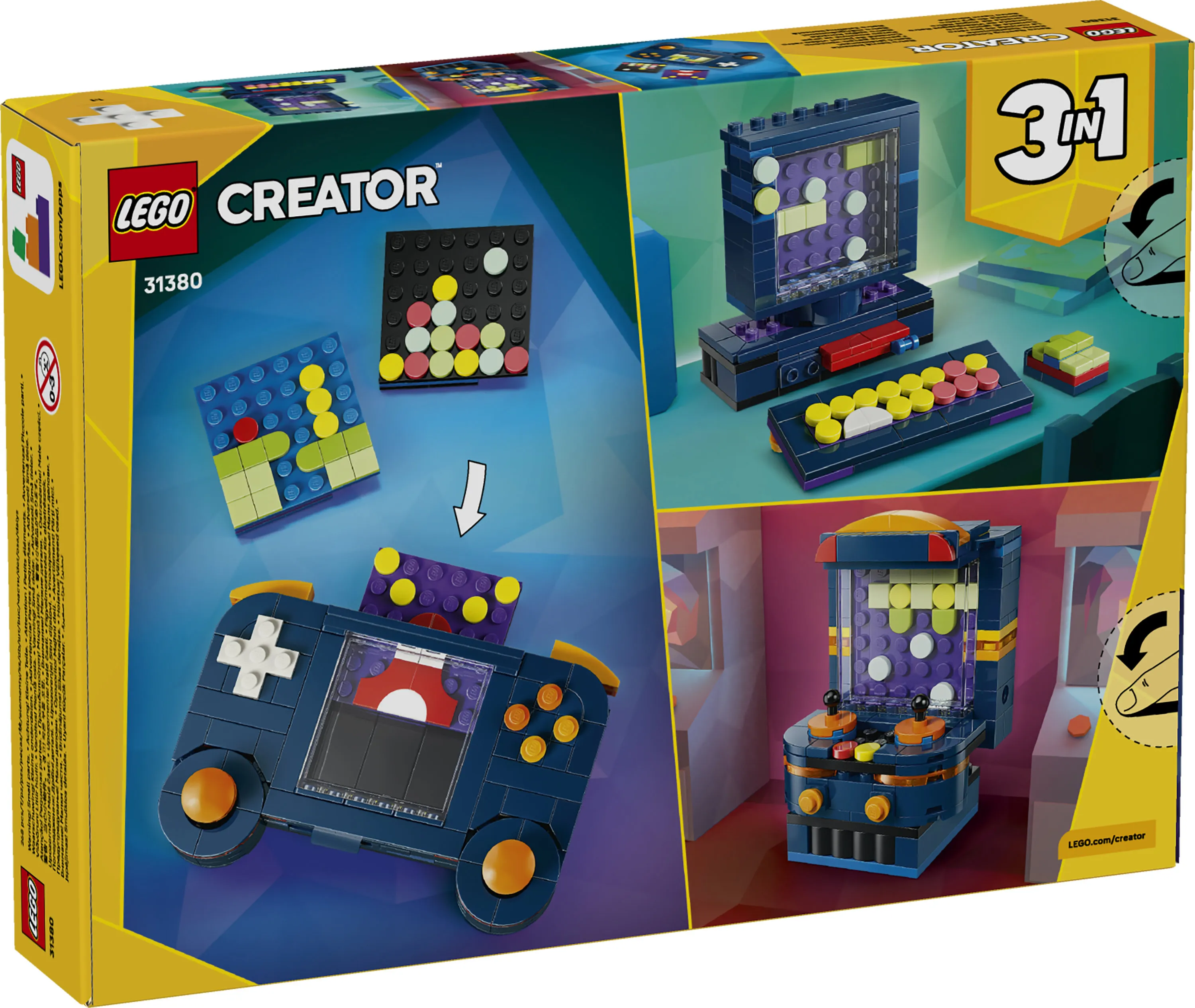 LEGO Creator 3-in-1 Retrotyylinen pelikonsoli 31380