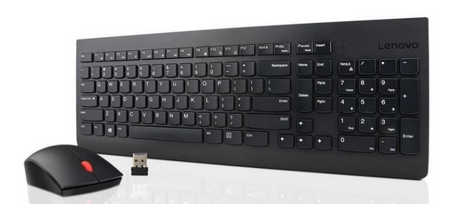 Lenovo Essential tr&aring;dl&ouml;st tangentbord och mus, svart