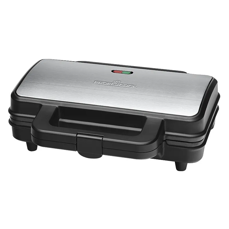 ProfiCook PC-ST 1092 Sandwich Toaster, 900 Watt, 4 Slices, Black, Stainless Steel
