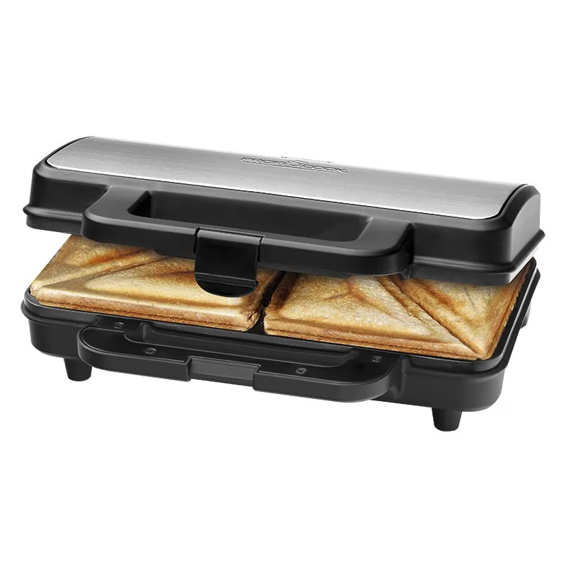 ProfiCook PC-ST 1092 Sandwich Toaster, 900 Watt, 4 Slices, Black, Stainless Steel