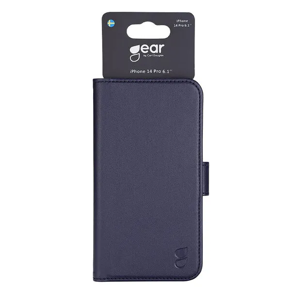 GEAR Wallet, iPhone 14 Pro - plånboksfodral, Blå