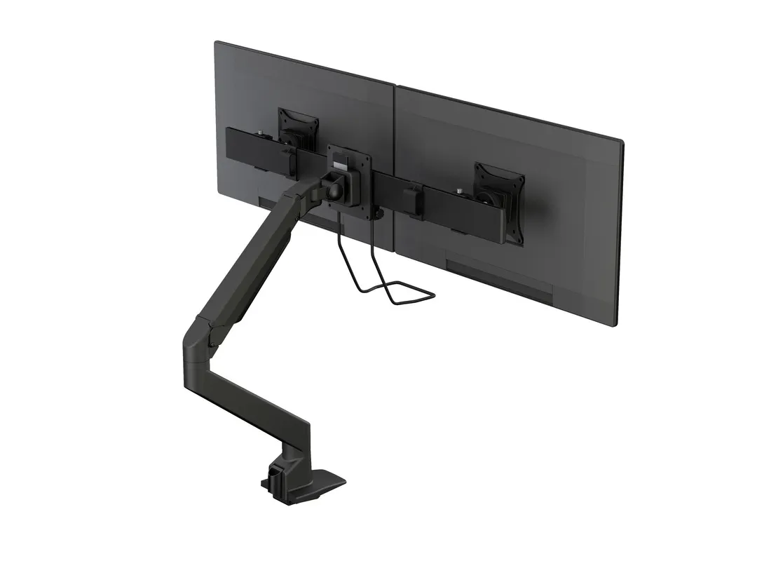 M VESA Gas Lift Arm Single Black HD w. Duo Crossbar