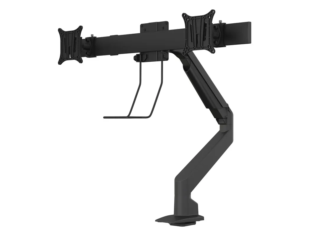 M VESA Gas Lift Arm Single Black HD w. Duo Crossbar
