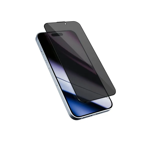 Epico Privacy Glass 3D f&ouml;r iPhone 16 - sk&auml;rmskydd