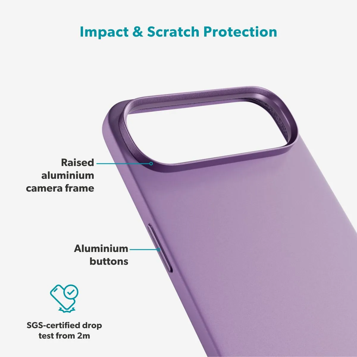 Epico Silicone Pro Mag+ Case iPhone Air Qi2  &  MagSafe Compatible, Purple Epico Silicone Pro Mag+ Case iPhone Air Qi2  &  MagSafe Compatible, Purple