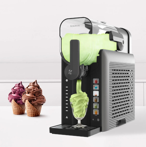 TAURUS Ice Flow 2600 Glassmaskin, 2,6 liter, 200 watt, 6 program, peksk&auml;rm