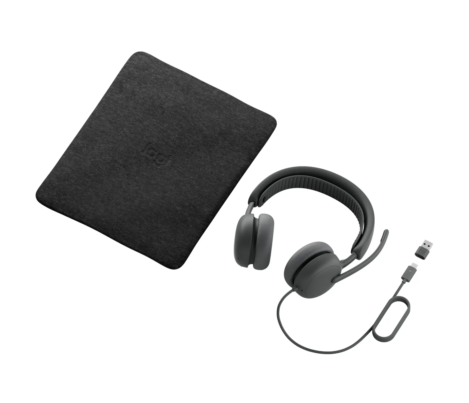 Logitech Zone Wired 2 for Business -kuulokemikrofoni, grafiitti