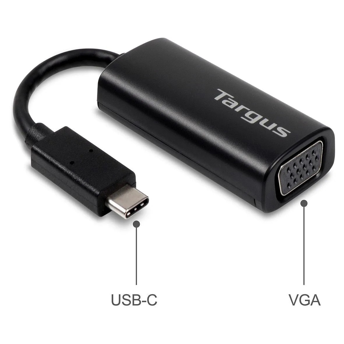 Targus - Ulkoinen videoadapteri - USB Type-C - VGA - musta