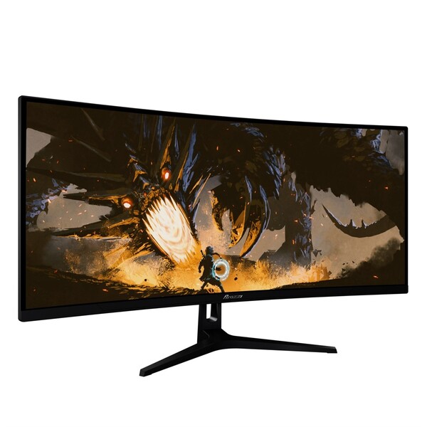 Arozzi 34" Nova. QHD, 165Hz, 1ms, VA - curved gaming monitor, Black