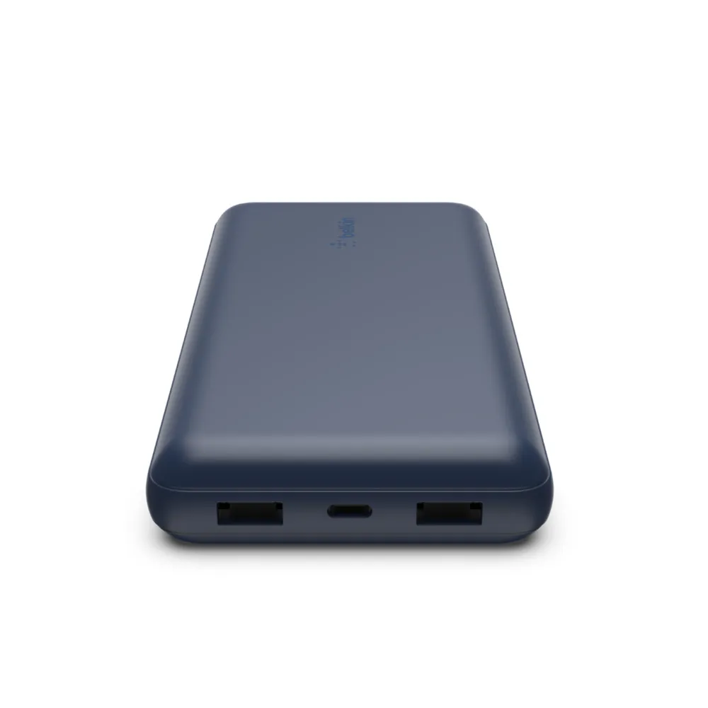 Belkin 20K Power Bank, USB-A &amp; C 15w, Blue