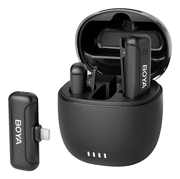 BOYA Wireless  2.4GHz Microphone x2 BY-WM3T-D2 Lightning - Charging Case