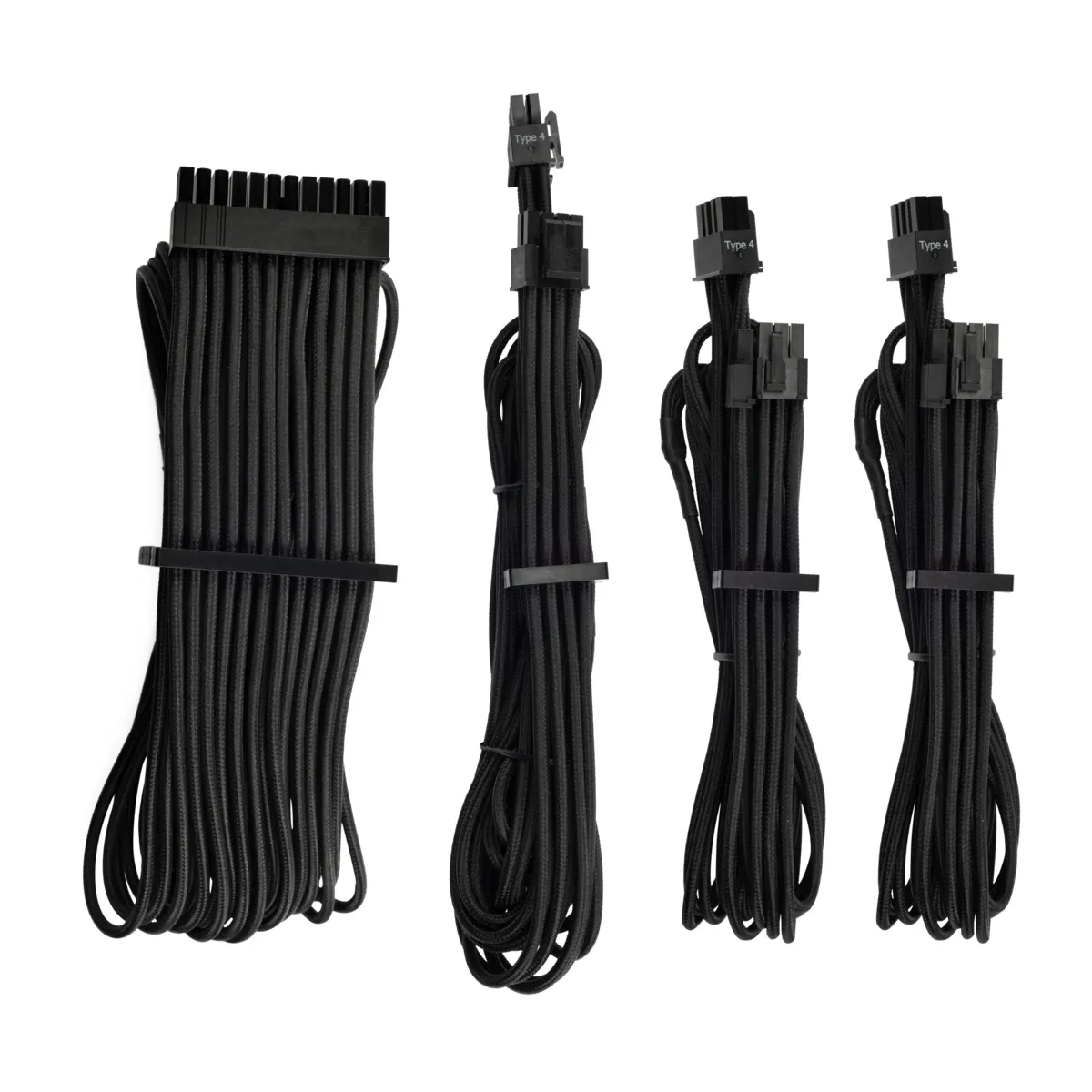 Cors. DC Cable Start Kit Gen 4 Indiv. Sleeved, Type 4, BK