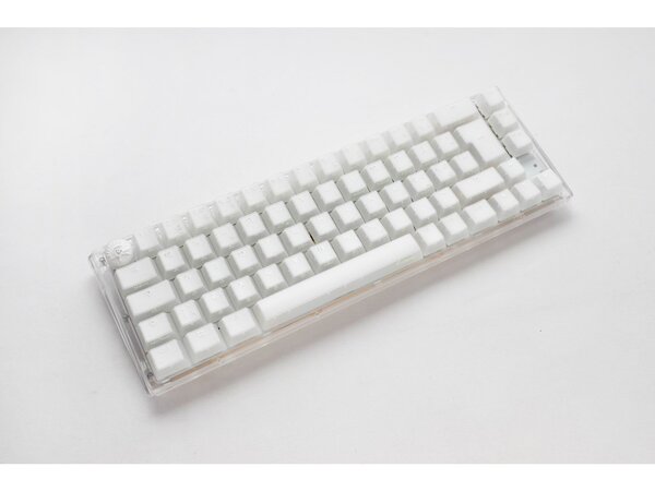 Ducky One 3 Aura White SF 65% mekaniskt speltangentbord, Gateron Baby Kangaroo, vit