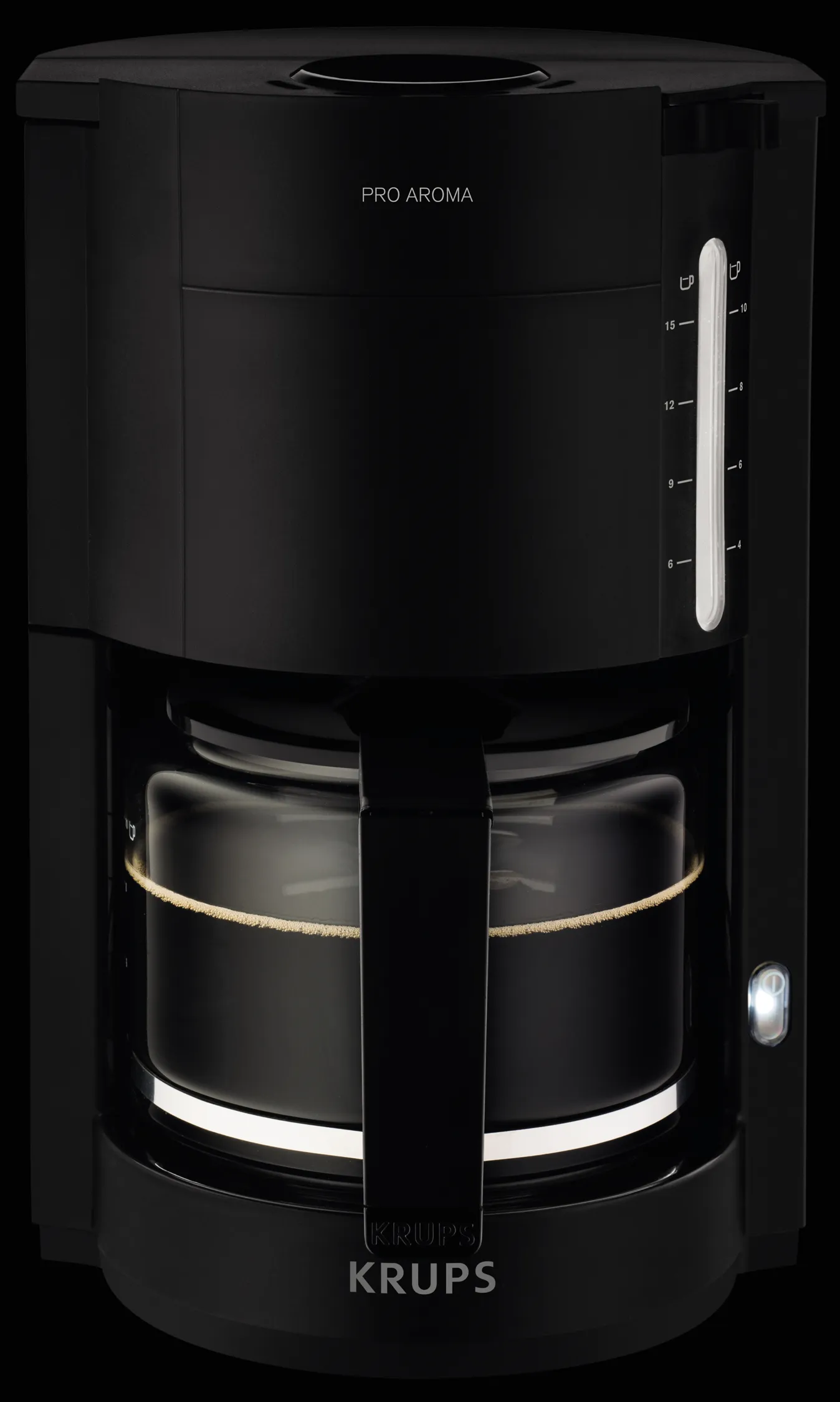 KRUPS Pro Aroma F 30908 15 koppar kaffebryggare, svart