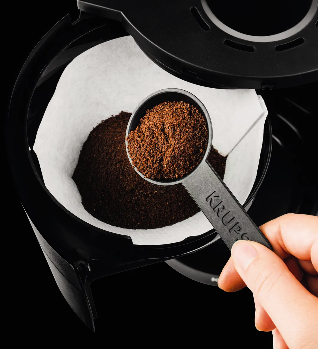 KRUPS Pro Aroma F 30908 15 koppar kaffebryggare, svart
