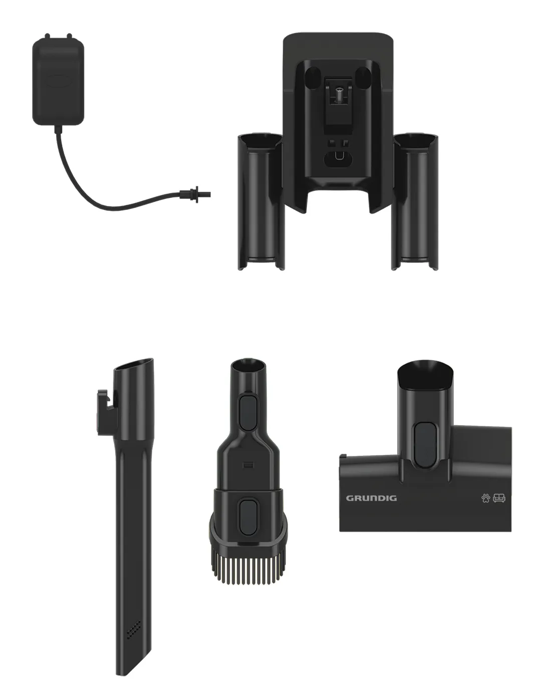 Grundig VCP 8331 PRO -m&auml;rk&auml;-kuiva-varsi-imuri