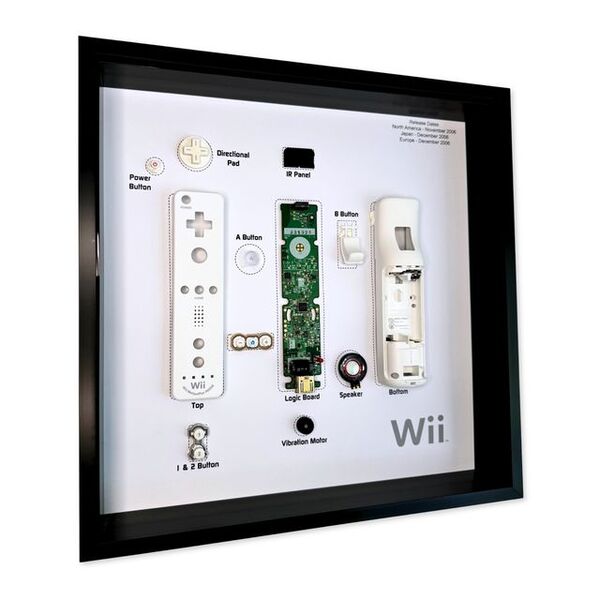GRC Retro Art Nintendo Wii Remote Controller - display, Grey