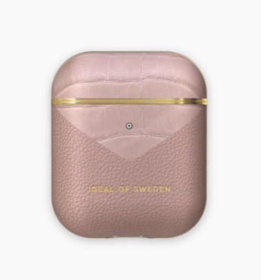 iDEAL OF SWEDEN APPLE AIRPODS 1/2 CASE - ROSE SMOKE CROCO
