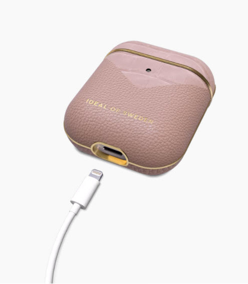 iDEAL OF SWEDEN APPLE AIRPODS 1/2 CASE - ROSE SMOKE CROCO