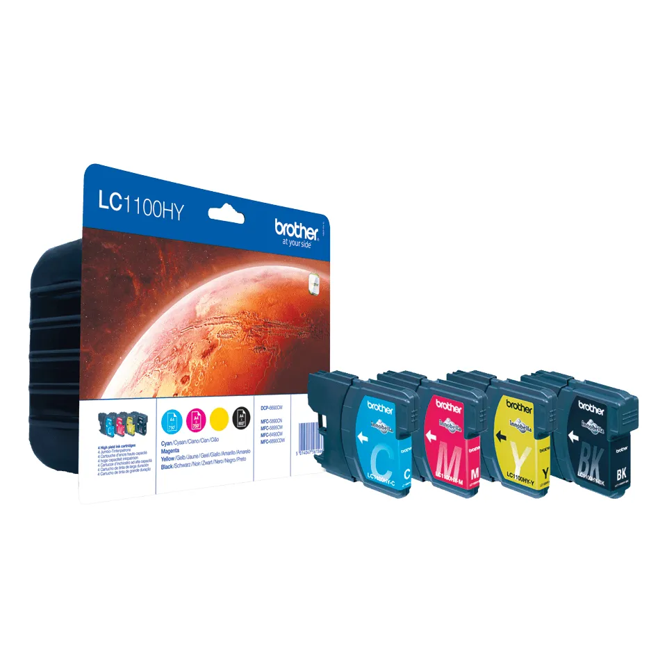 Brother  LC1100HYVALBP - ink cartridge, Black, Cyan, Magenta, Yellow