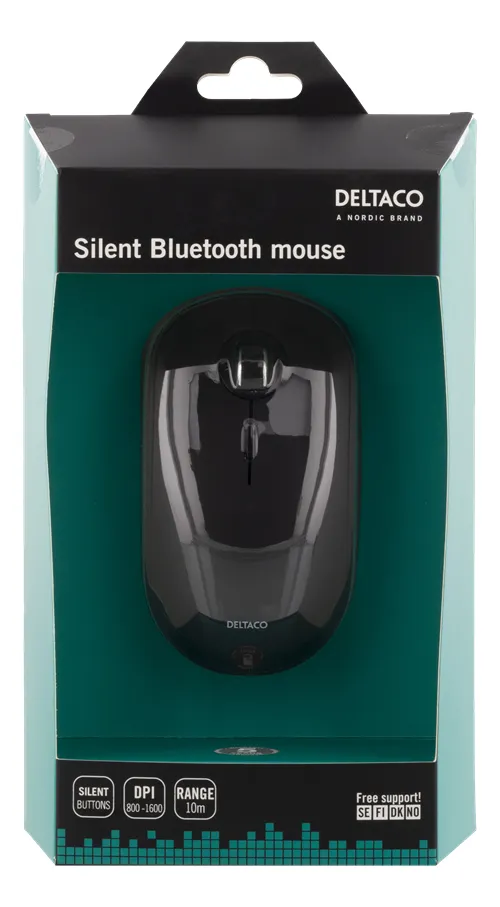 Deltaco MS-900 - wireless mouse, Black