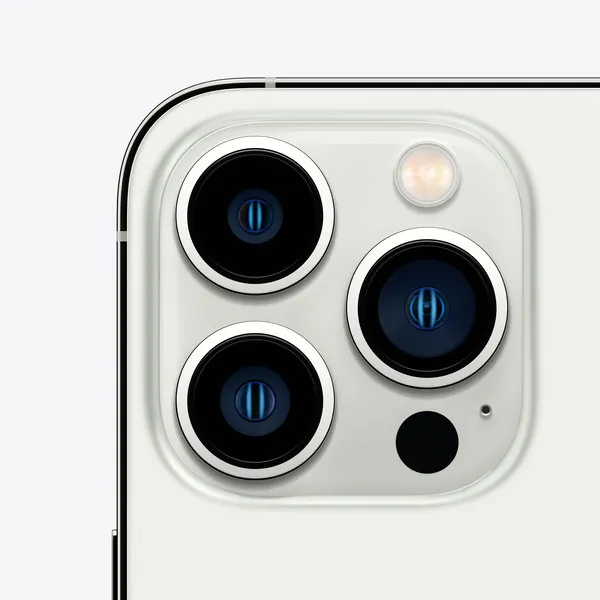 Kunnostettu iPhone 13 Pro Max 256 Gt -puhelin, Hopea (Hyv&auml; kunto)