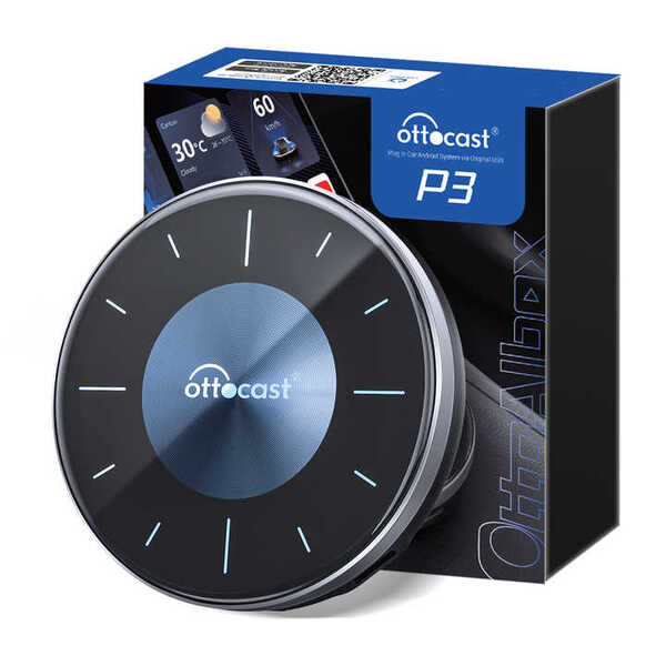 OTTOCAST OttoAiBox P3 PCS46 Android CarPlay and Android Auto Adapter