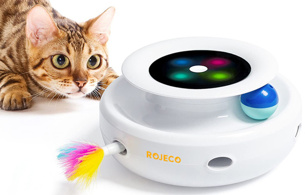 ROJECO RWJ-10 2-in-1 Smart Interactive Cat Toy