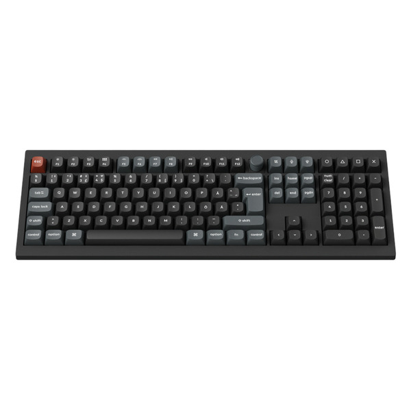 Keychron V6 Ultra 100% -langaton mekaaninen pelin&auml;pp&auml;imist&ouml;, Keychron Silk POM Brown, musta