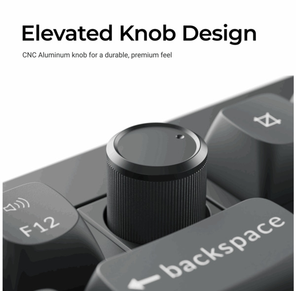 Keychron V6 Ultra 100% -langaton mekaaninen pelin&auml;pp&auml;imist&ouml;, Keychron Silk POM Brown, musta