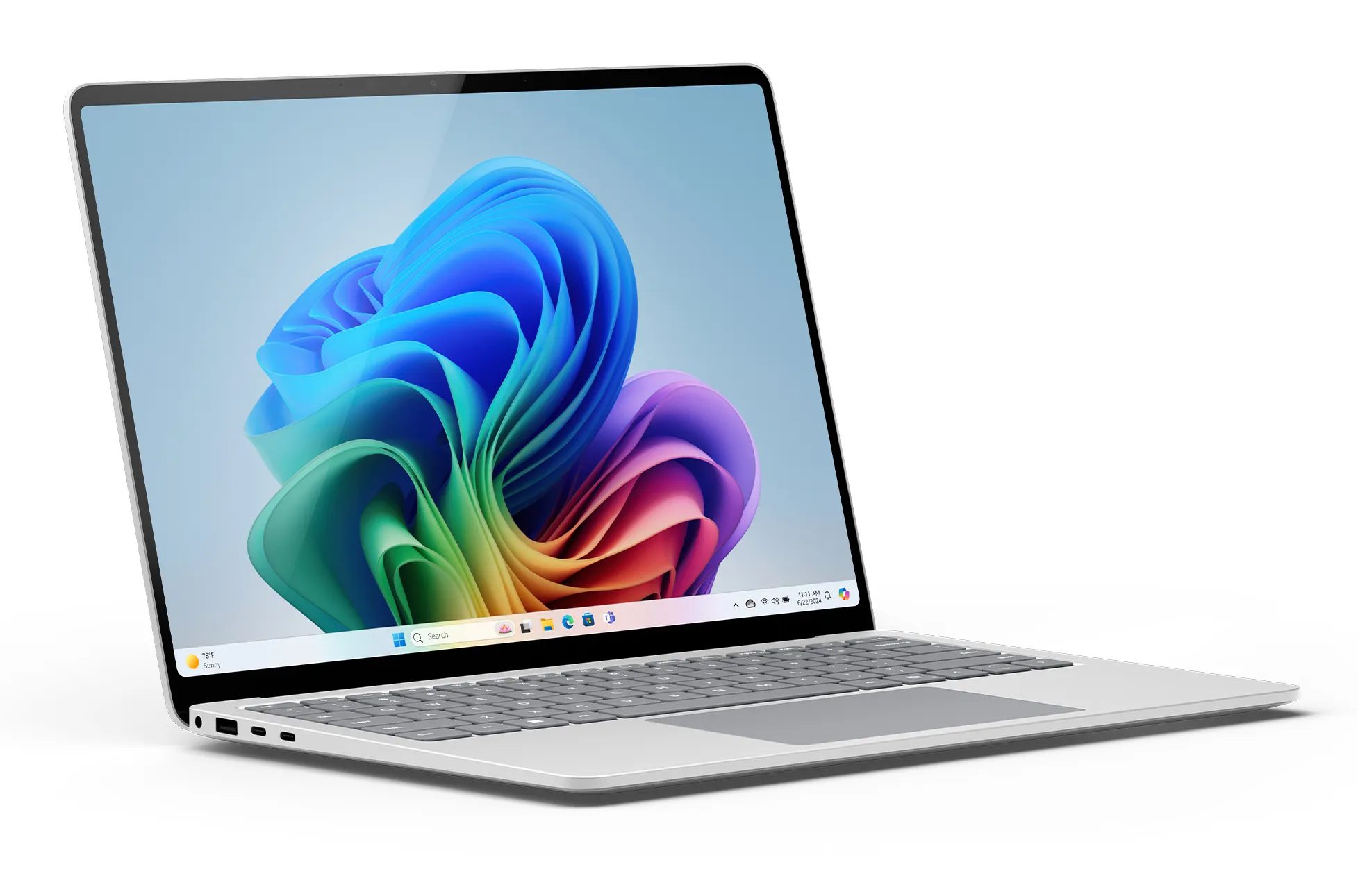 Microsoft Surface Laptop 13.8" X Plus, 16 Gt, 256 Gt, Win 11 Pro -kannettava, platina